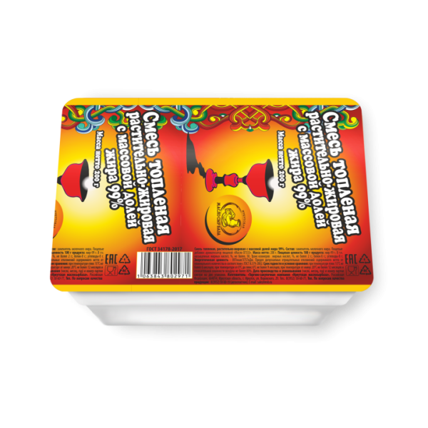 Смесь топленая Иркутская Масло сыр база растительно-жировая 99% с змж 350гр